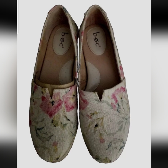 B.O.C. Born Concept Floral Espadrilles Canvas Slip-on Shoes Women's Size 9 - Picture 3 of 9